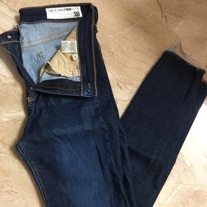 Rag and Bone 10 inch ankle skinny denim 28